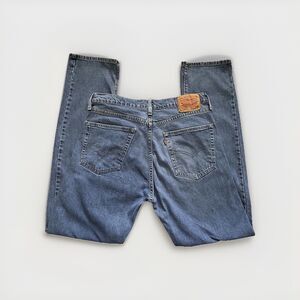 Levi's 505 Jeans Mens 34x32 Straight Leg Regular Fit Blue Med Wash